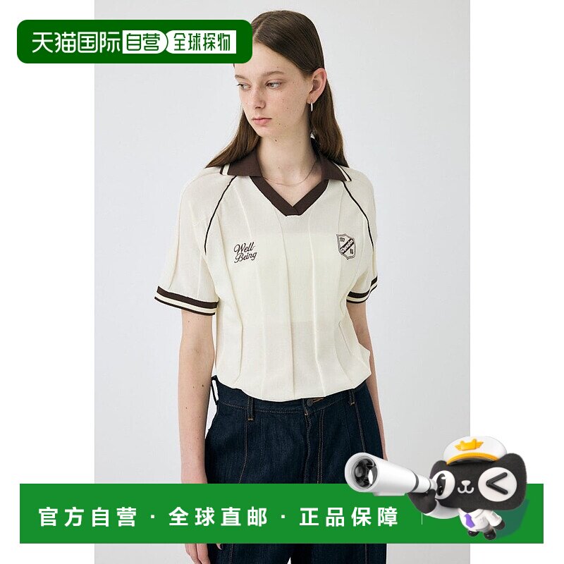 日本直邮MOUSSY H/S KNIT GAME衬衫 [MO1164EW036761] 白色