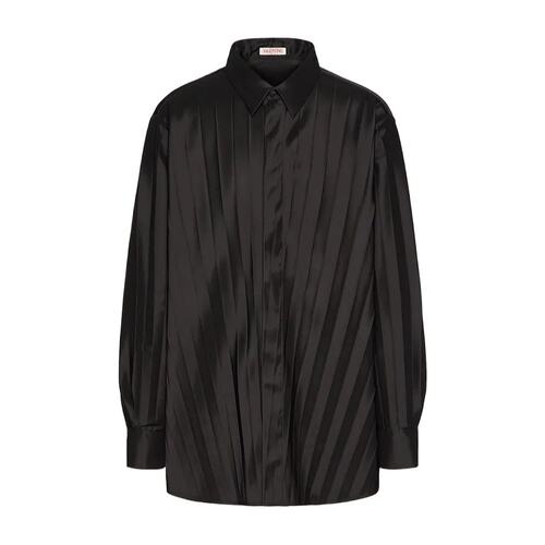 Valentino 打褶长袖衬衫 2V0ABX959D1