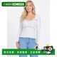 white 自营guessLima 美国奥莱直发上衣 Top dove Lace Trim