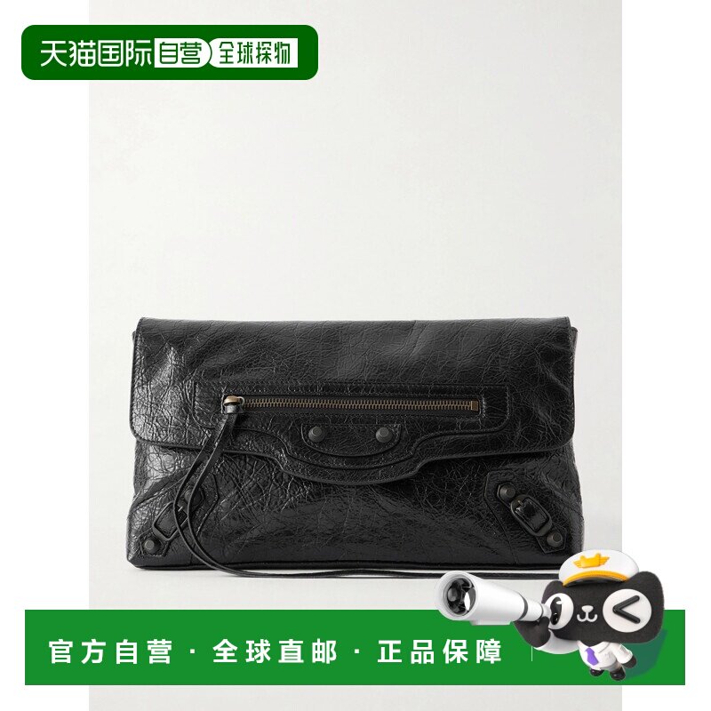 1h可退 美国直邮Balenciaga 巴黎世家 女士 Le City 起皱皮革手包