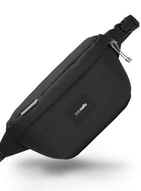 香港直邮Pacsafe细斜孭袋黑色运动户外休闲耐磨结实OP35100100