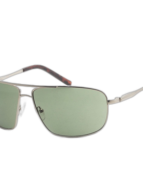 自营 Guess 男式 66 毫米黑色太阳镜 GF0232-11N - 哑光浅镍锡 美