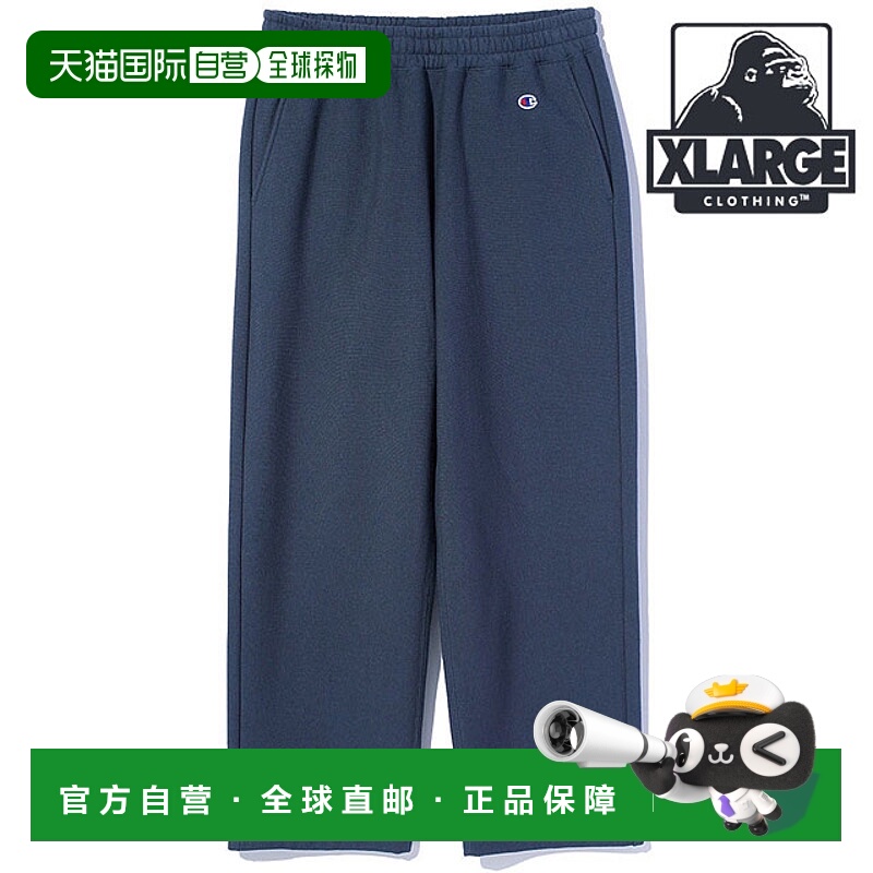 日本直邮XLARGE 男士 Champion 反向编织宽运动裤 [101254031019
