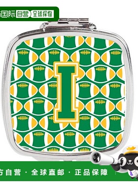 自营 Carolines Treasures CJ1069-ISCM 字母 I 足球绿色和金色小