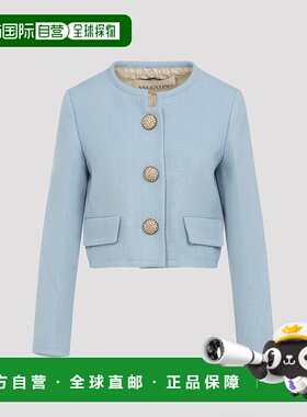 香港直邮VALENTINO 女士夹克 7B3CE4K098TBWD AW2025 灰色 Jacket