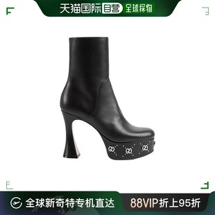 Gucci 古驰 女士 740599BKO00 香港直邮潮奢 铆钉高跟靴子