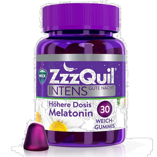 欧洲直邮德国药房WICK维克加强版褪黑素软糖30粒入睡倒时差助睡眠