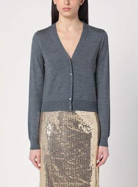 PRADA 女士针织毛衣 P25N50OOO16SWF0480 SS2025 灰色