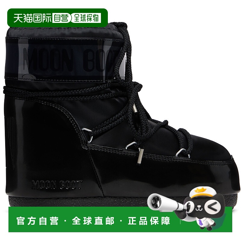 1h可退 香港直邮潮奢 moon boot 月亮靴 女士 黑色 Icon Low Glan