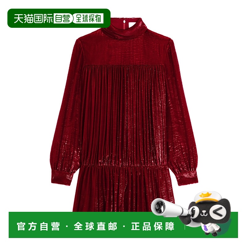 香港直邮CELINE 女士半身裙 2R09J863V27TH AW2023 红色 高领长袖