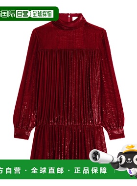 香港直邮CELINE 女士半身裙 2R09J863V27TH AW2023 红色 高领长袖