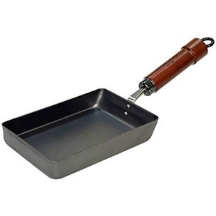 日本直邮RIVER LIGHT平底锅铲型铁制玉子烧无锅盖经久耐用小号