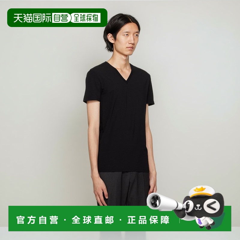 【99新未使用】香港直邮Zegna V 领短袖 T 恤 N2M800090杰尼亚高