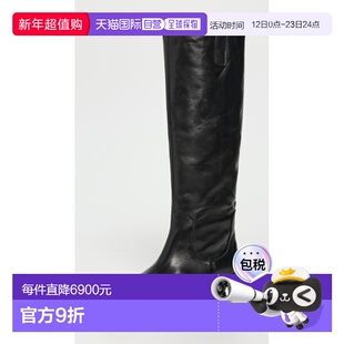 1h可退 香港直邮aeyde 女士 Henry 马靴 black黑色 舒适时尚女靴