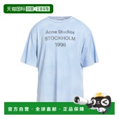 香港直邮潮奢 blue蓝色 Acne 艾克妮 1h可退 T恤 Studios 男士 舒