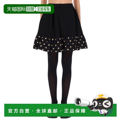 1h可退 香港直邮Moschino 莫斯奇诺 女士 波尔卡圆点半身裙 01115