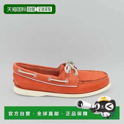 自营 sperryTop-Sider 橙色女士皮革船鞋 - 橙色 美国奥莱直发
