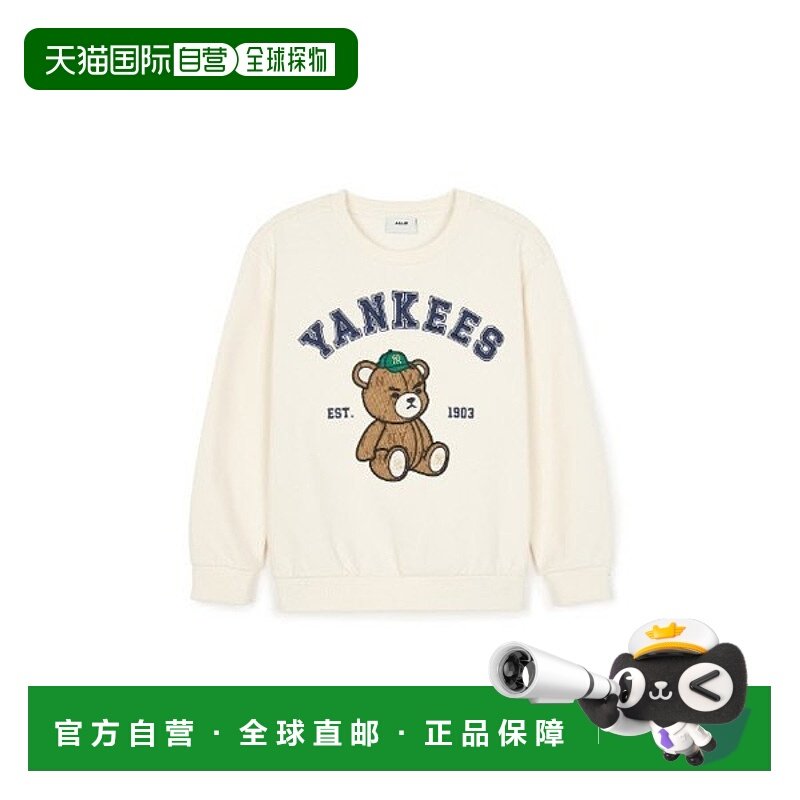 韩国直邮MLB MLBKids 长袖 Tee TQK 7AMTC0144-50CRD Mono Bear A