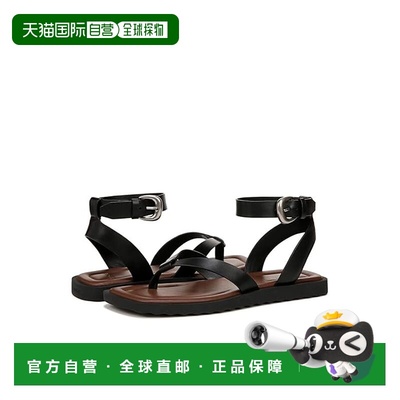1h可退 香港直邮VINCE 女士 Samuela 踝带凉鞋 black黑色 舒适时