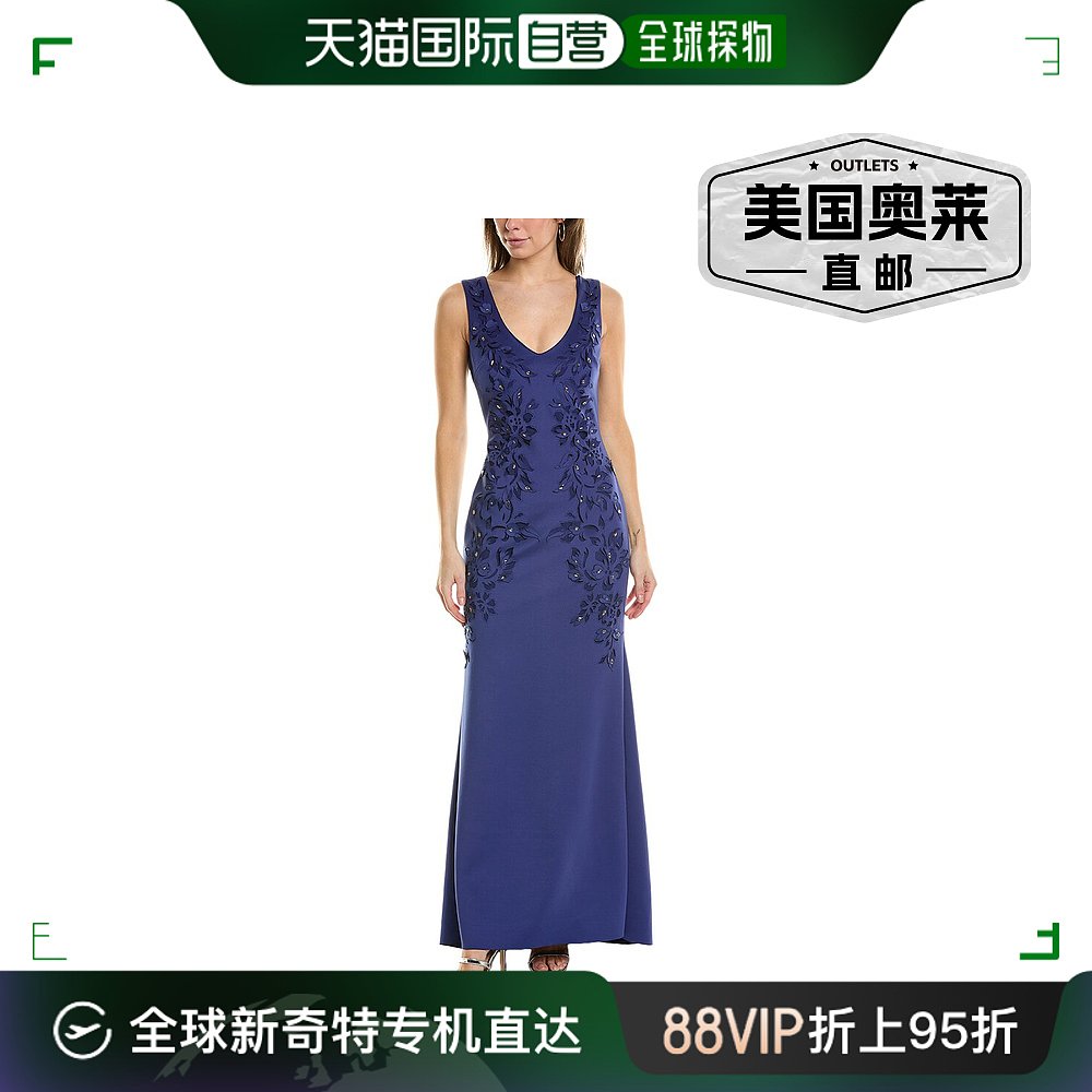 Badgley Mischka 激光切割礼服 - 蓝色 【美国奥莱】直发