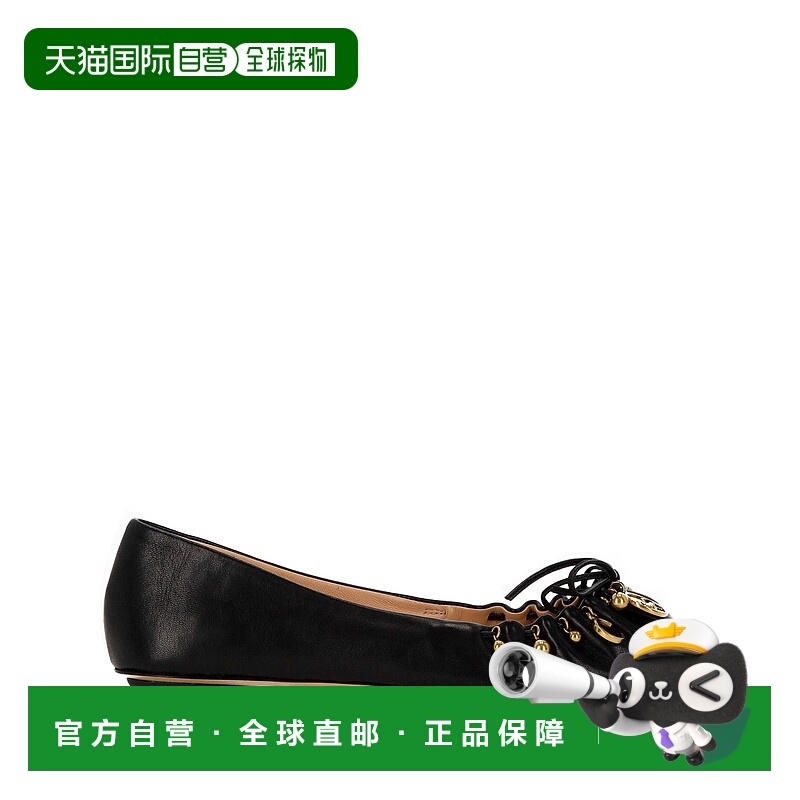 1h可退 香港直邮Chloe 蔻依 女士 Chloe 黑色平底鞋 25A11TRI001