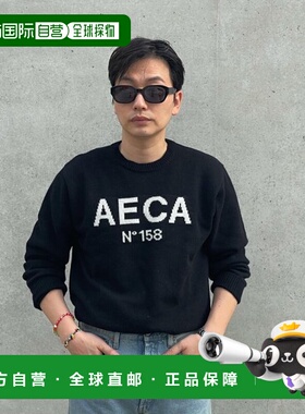 韩国直邮AECA WHITE 男士男针织AWCMFWBAKNIST001G4BA AECA BIG L