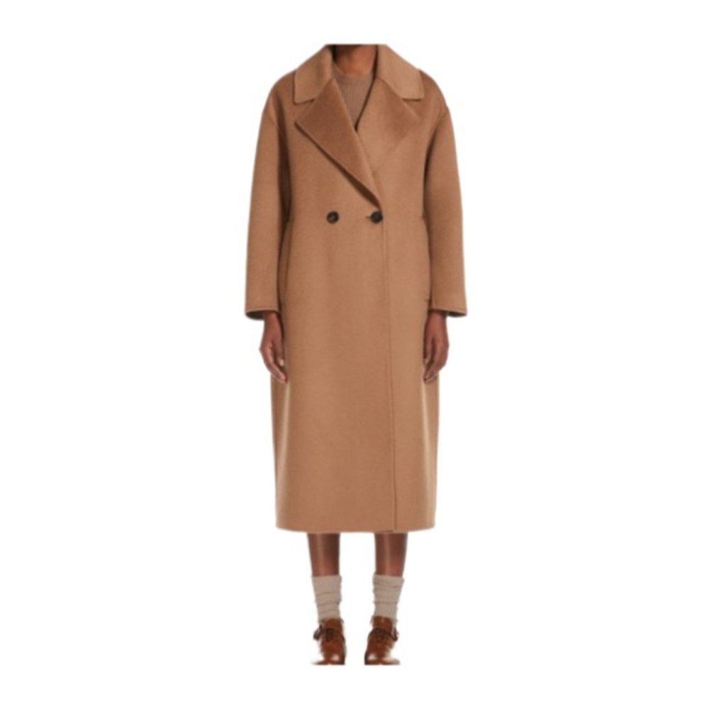 MAX MARA 女士外套 MANUELE003CAMEL AW2024 棕色 长袖大衣