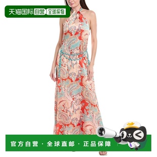 美国奥莱直发服饰连衣裙 红色 自营 amur阿穆尔牧羊犬Halter礼服