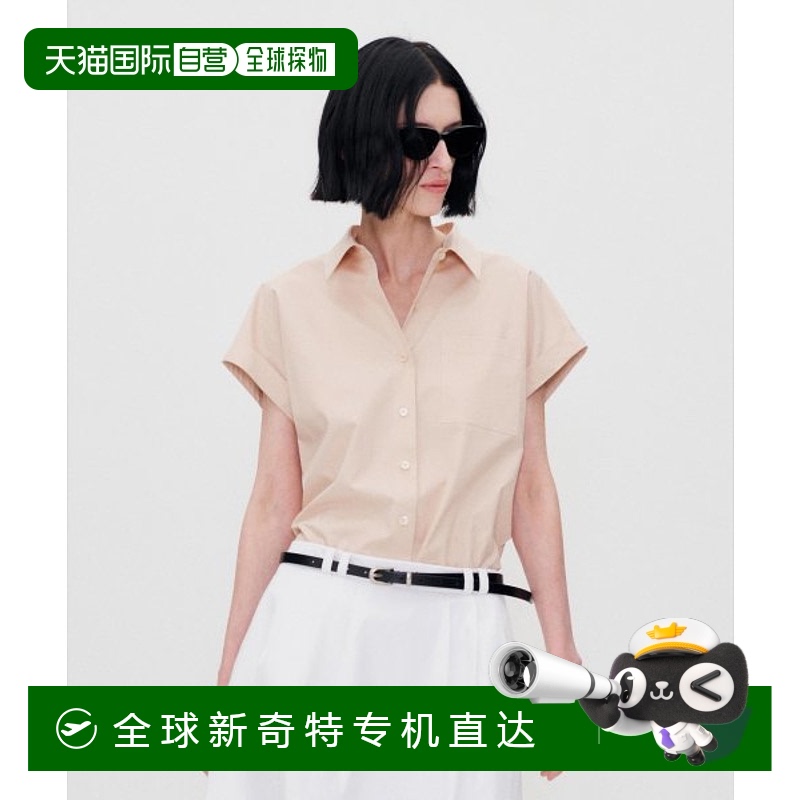 韩国直邮RE RHEE 女士雪纺衫RP2STO053-0 HALF SLEEVES BUTTON UP