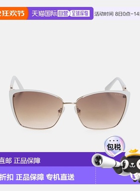 自营 guess链式金属猫眼太阳镜-白色/金色 美国奥莱直发