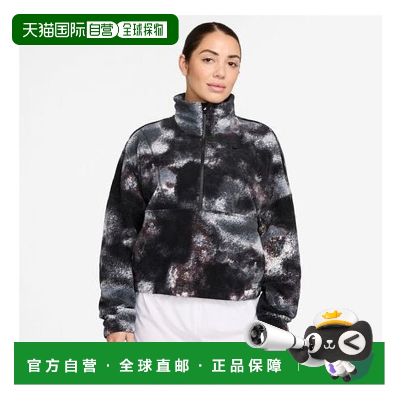 日本直邮NIKE耐克 女式半拉链套头立领衫卫衣印花街头时尚长袖