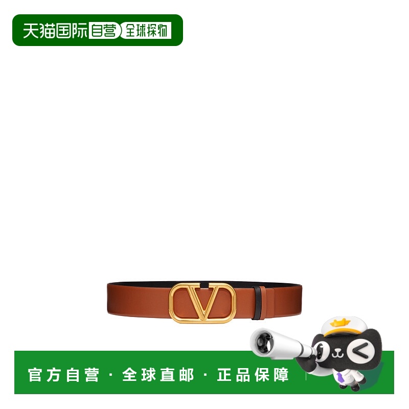 1h可退 香港直邮潮奢 Valentino 华伦天奴 女士 搭扣双面腰带 WT0