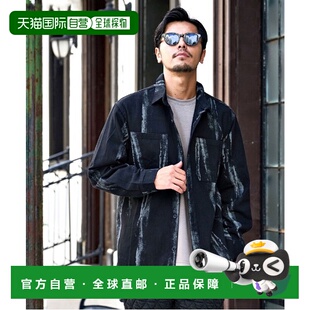 1h可退 日本直邮CavariA 男女同款 全棉宽松半拉链穆拉印花衬衫