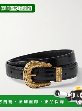 1h可退 香港直邮Valentino 华伦天奴 女士 黑色皮革皮带 7W2T0SQ9