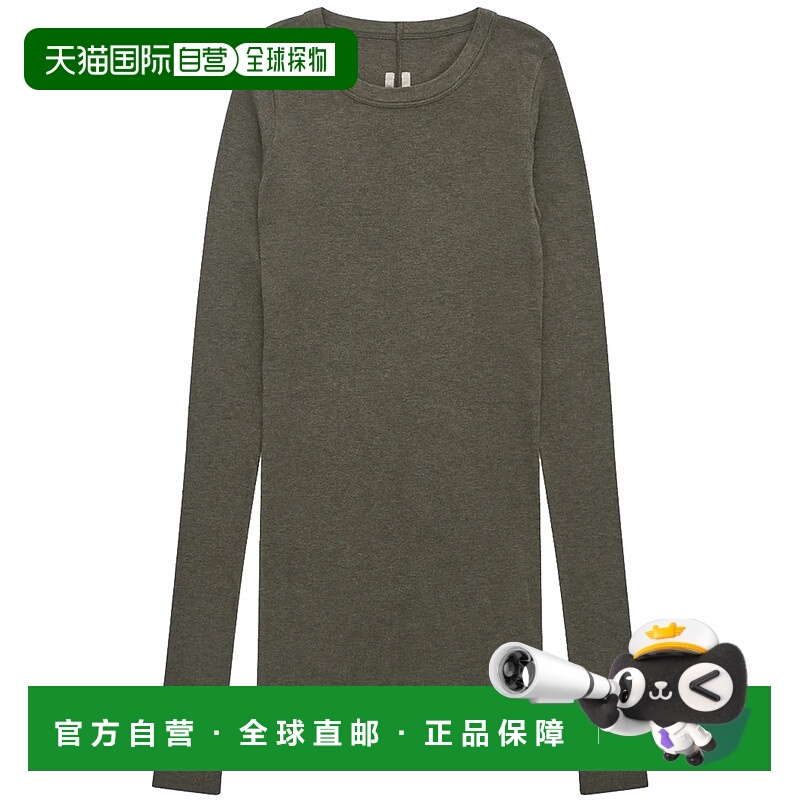 1h可退 香港直邮RICK OWENS 女士T恤 RP02E4202RJR25 AW2025 绿色