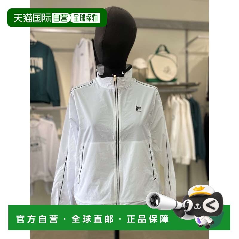 韩国直邮FILA [奢华] 惠拉 FS2JKG2361F WHI 女式网球梭织风衣,运动服/休闲服装,运动茄克/外套,淘宝优惠券,粉丝福利购,淘宝优惠卷