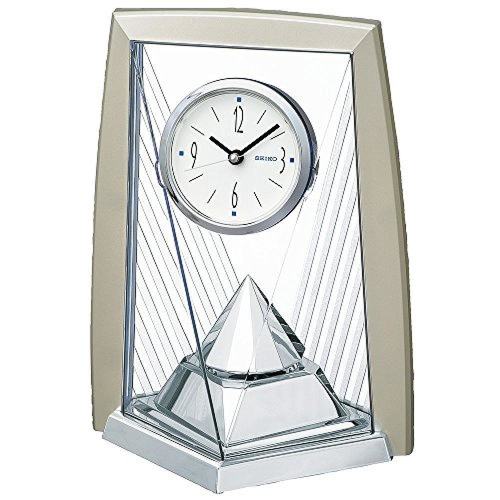 日本直邮Seiko精工电子座钟旋转装饰浅金色BY423S简约现代家用