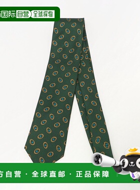 1h可退 日本直邮Luisa Esposito 男士8.0cm印花真丝领带 意大利制