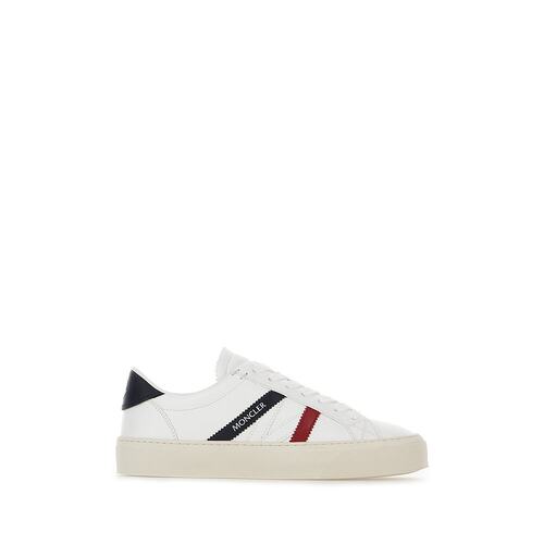 Moncler 盟可睐 女士 Monaco 2 白色皮质运动鞋 4M00140M4496001