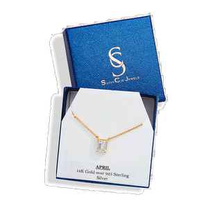 自营 savvy cie jewelsVermeil 诞生石项链 四月 美国奥莱直发