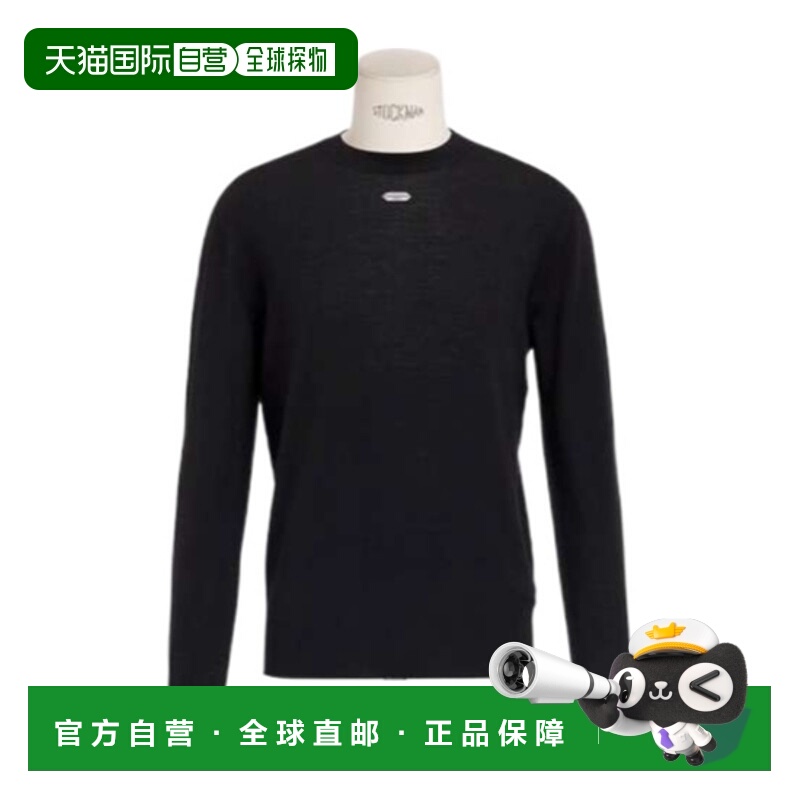 香港直邮DIOR 男士卫衣 543M620A2019C900 AW2025 黑色 圆领针织