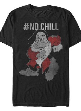 Fifth Sun|Disney 男士白雪公主 Grumpy No Chill 复古短袖 T 恤