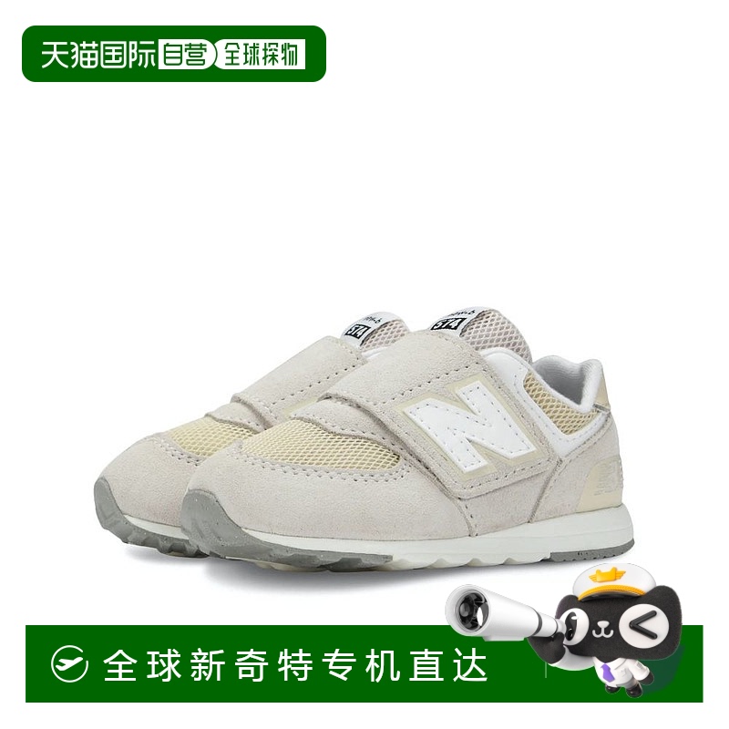 日本直邮New Balance 婴儿鞋 First 鞋 魔术贴 绒面革网布