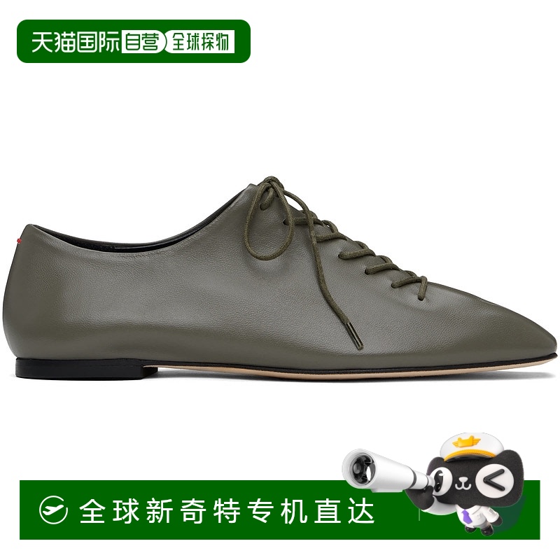香港直邮aeyde 女士 灰色 Isla Nappa Leather 德比鞋 A11FLRKLS0