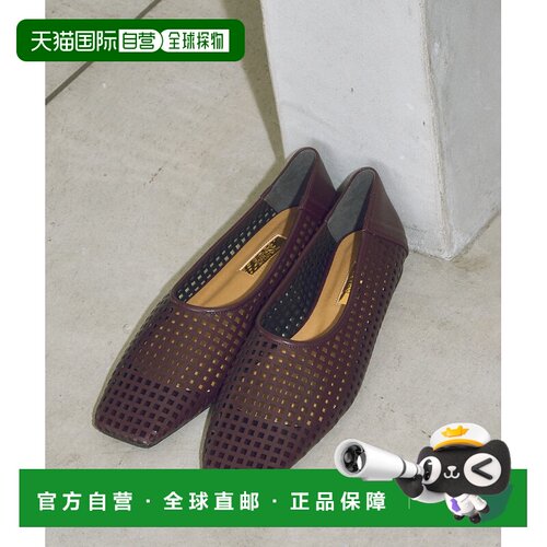 日本直邮GRISE 女士 方头激光切割平底鞋单鞋 26192821149810