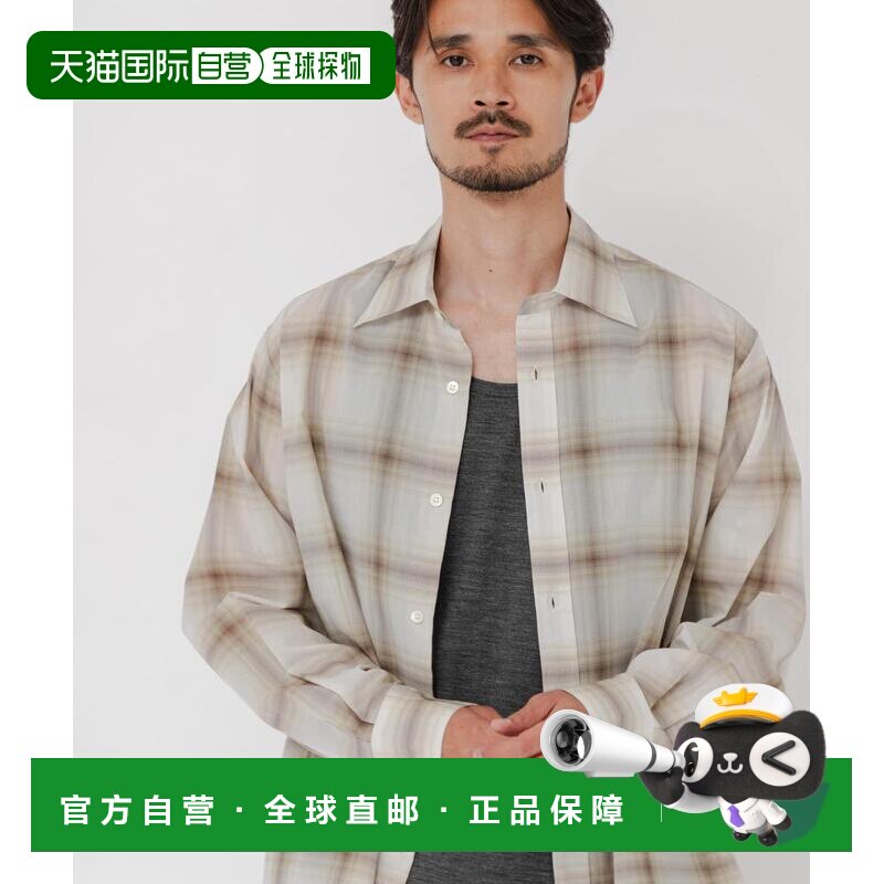 URBAN RESEARCH 男装 轻透格纹衬衫 UR2623010301【付后1h可退】