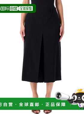 香港直邮Saint Laurent 圣罗兰 女士 SKIRT-PANTS 羊毛长裤 84049