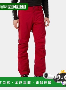 自营欧洲直邮Helly Hansen 男士红色传奇聚酰胺保暖卫裤滑雪裤