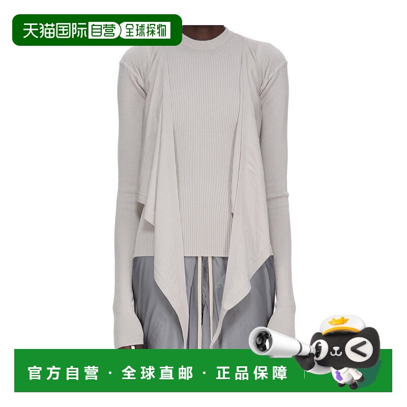 1h可退 香港直邮RICK OWENS 女士针织衫 RP02E4645M08 AW2025 灰