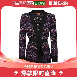 女士Missoni 配腰带锯齿形图案针织开衫 MISSONI 香港直邮潮奢